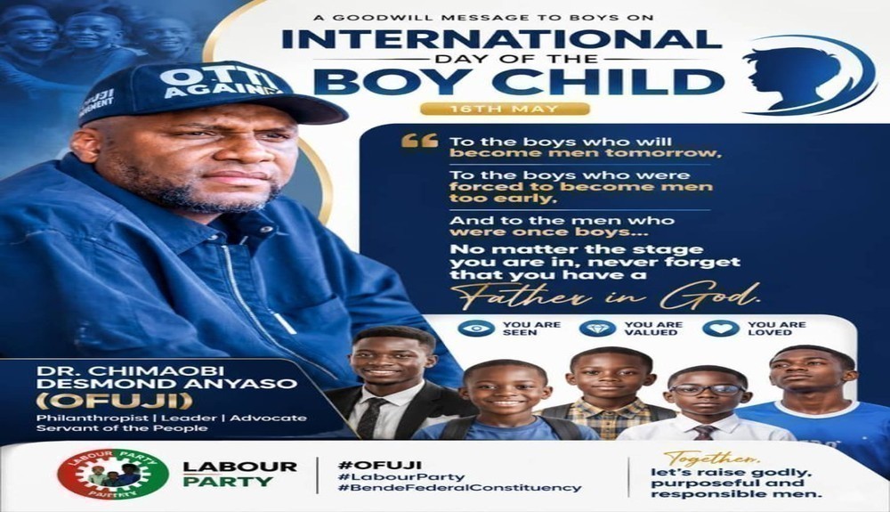 Chima Anyaso Urges Boys to Embrace Purpose and Godly Values