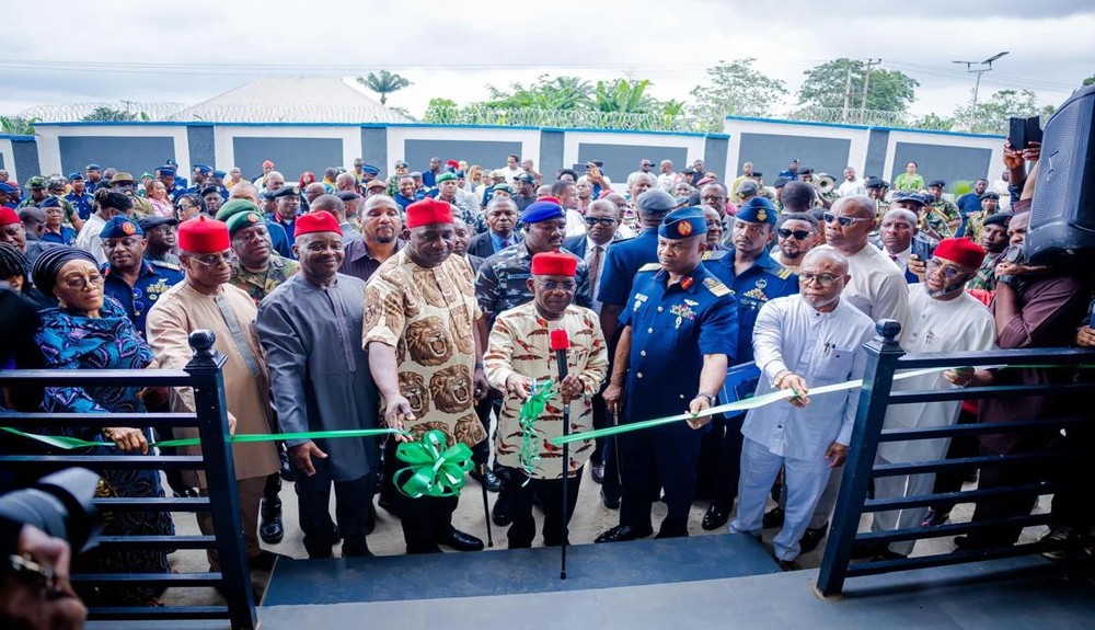 Otti Hands Over Newly Built Nigerian Air Force Complex to Federal Government